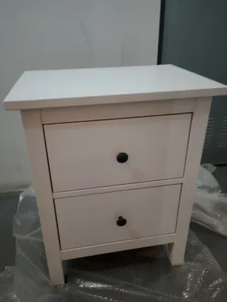 Mesita de noche Ikea Hemnes blanca 54x66cm