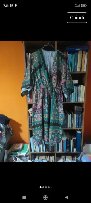 Vestito donna fantasia floreale taglia unica