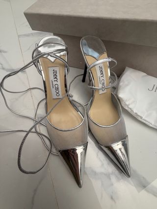 Jimmy Choo Farley 95 Argento