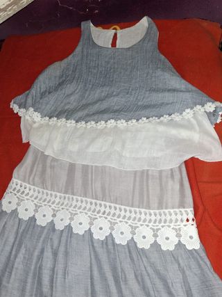 Conjunto 2 piezas gris y blanco