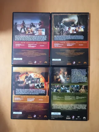 4 peliculas dvd Indiana Jones IDIOMA INGLÉS