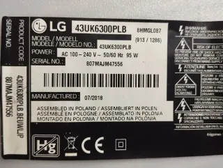 Despiece Placa Base LG 43UK6300PLB