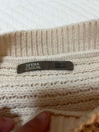 Jersey grueso color marfil