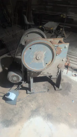 Cinta transportadora y machacadora