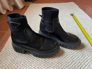 Stivaletti Chelsea Prada Logo Taglia 37