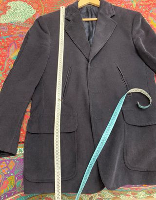 Giacca uomo blu in velluto a coste