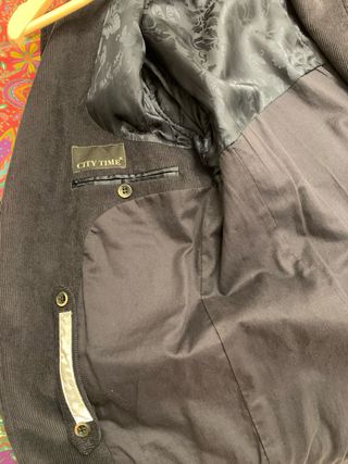 Giacca uomo blu in velluto a coste