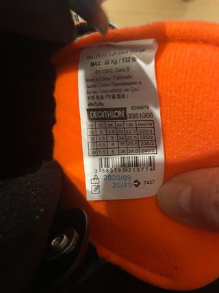 Patines niño/a, marca Oxelo. Talla 35