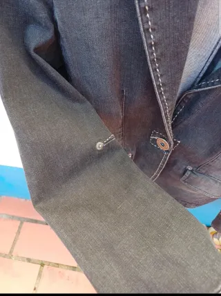 Casaco de ganga cinza Mango Tamanho S