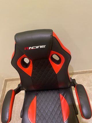 Silla Gamer Racing Negra y Roja