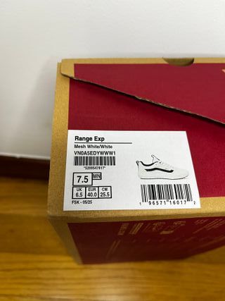 Zapatillas Vans Mesh - Talla 40 - Color: blanco