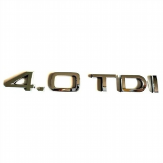 Emblema Logo AUDI 4.0 TDI plata