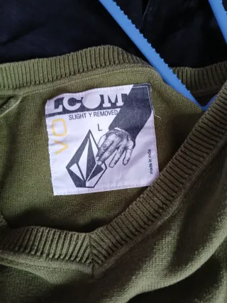 Jersey Volcom Hombre Verde Oliva