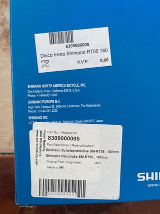 Disco de Freno Shimano