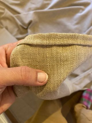 Cortina grande beige oscuro