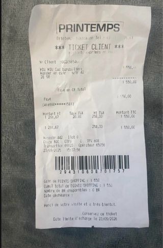 Borsa Miu Miu in pelle con manico superiore marrone