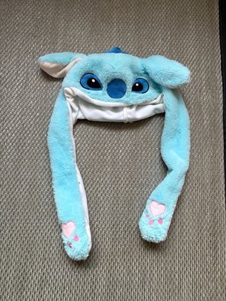 Gorro de peluche Stitch con orejas