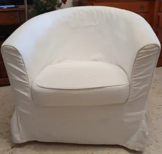 Butaca Ikea Blanca Tela