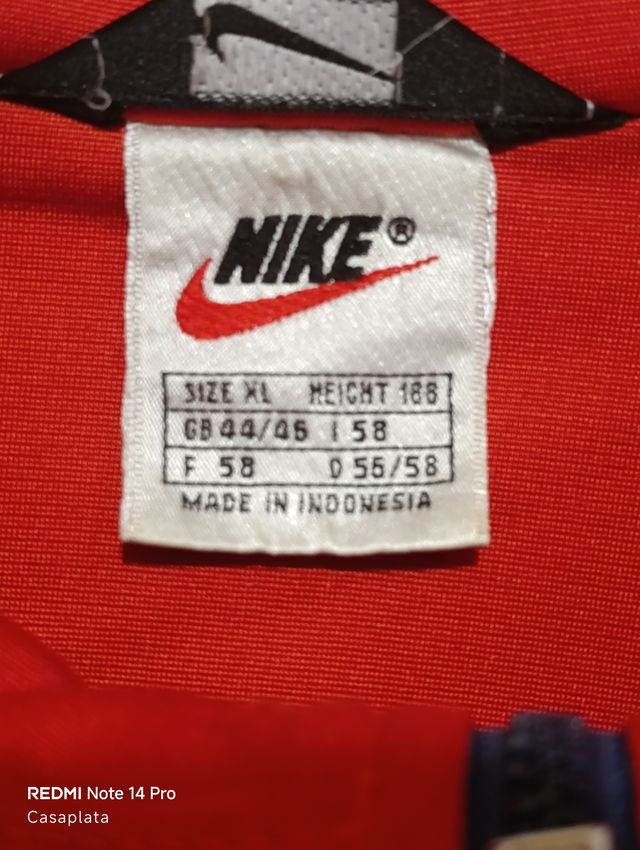 Nike chaqueta chándal Oversize Red/Blue Y2K R10