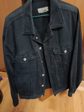 Cazadora tejana negra chico