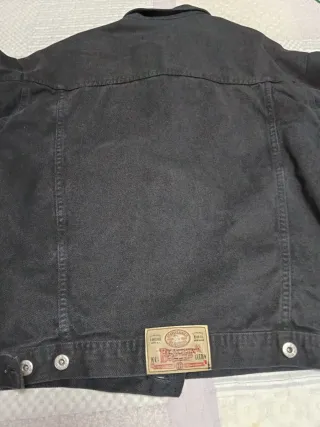 Cazadora tejana negra chico