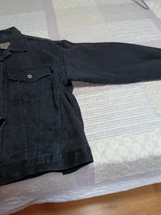 Cazadora tejana negra chico