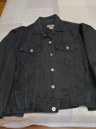 Cazadora tejana negra chico