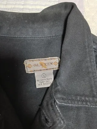 Cazadora tejana negra chico