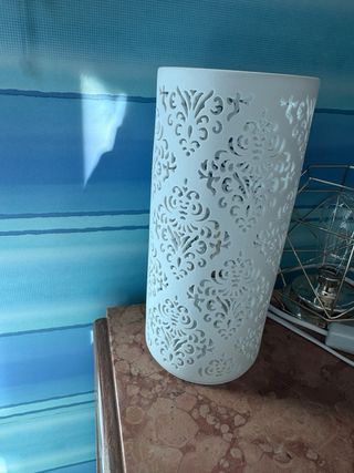 Lampada Brandani porcellana jacquard cm 11x24