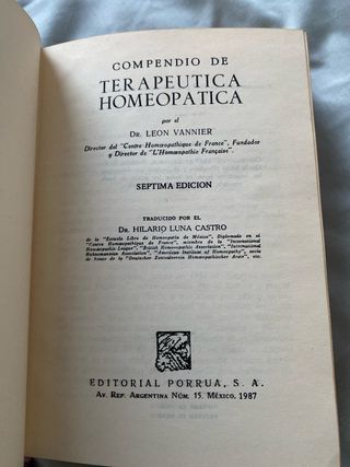3 Libros Homeopatía Dr. Vannier
