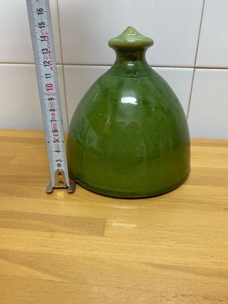 Jabonera cerámica vintage verde