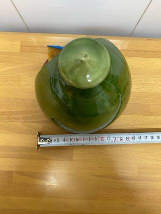 Jabonera cerámica vintage verde