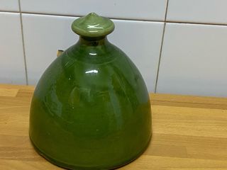 Jabonera cerámica vintage verde