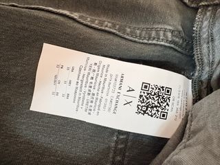 Tejano Armani Exchange gris 5 Bolsillos