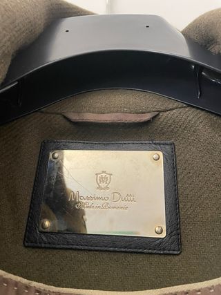 Abrigo trenca Massimo Dutti verde talla 40