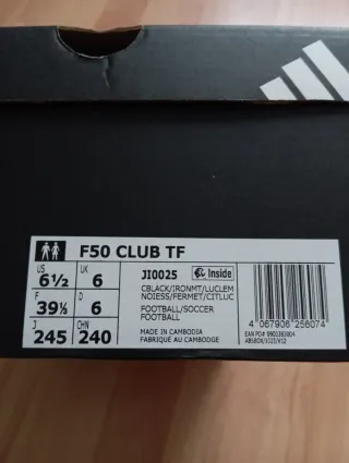 Zapatillas Adidas F50 Club TF Talla 39 1/3