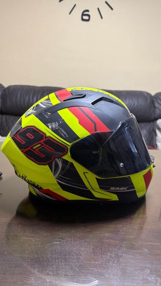 Casco Integral moto SMK 93 Amarillo