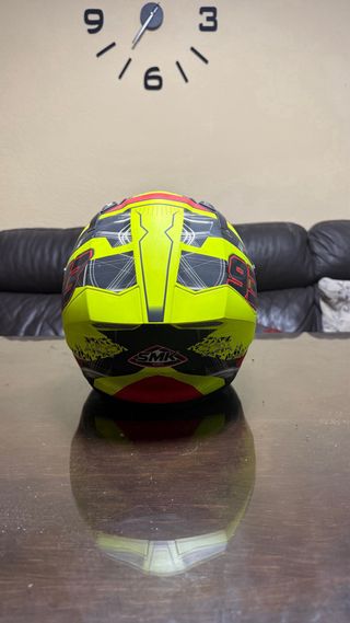 Casco Integral moto SMK 93 Amarillo