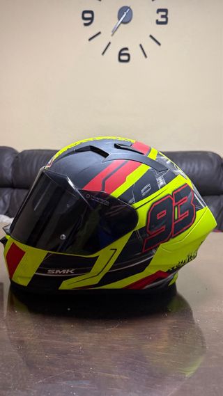 Casco Integral moto SMK 93 Amarillo