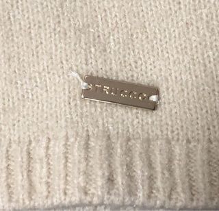 Jersey estampado bloques beige y azul y negro