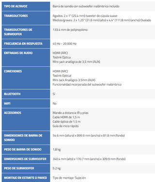 Barra de Sonido Polk Signa S2 Negra