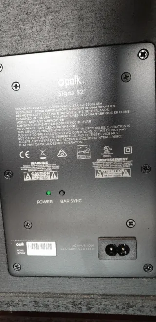 Barra de Sonido Polk Signa S2 Negra