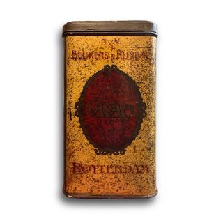 Lata Antigua Cacao Prima B&R 10cm x 10cm/18cm alto