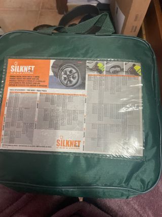 Cadenas funda textil solo se pusieron para ver