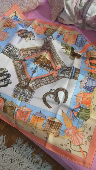 Foulard Hermes Charmes Des Plages Normandes