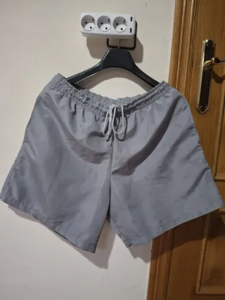 Short Bañador Ejercicio Gris Talla XXL 3 Bolsillos