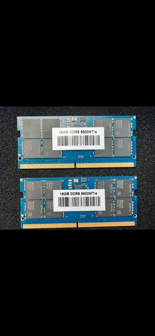 2x16GB DDR5 5600MT/s SODIMM RAM