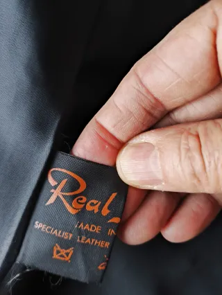 Chaqueta de piel Made in England morada