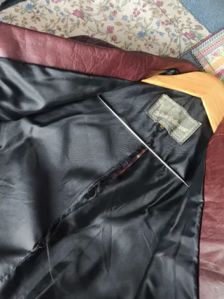 Chaqueta de piel Made in England morada