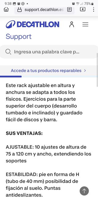 PESAS RACK MUSCULACION REGULABLE